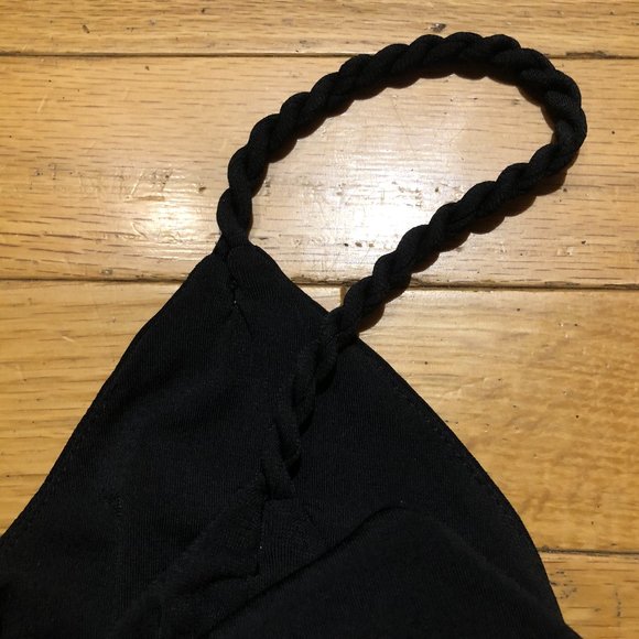 Brand New London Times LBD Little Black Spaghetti Strap Cocktail Dress - Picture 6 of 12